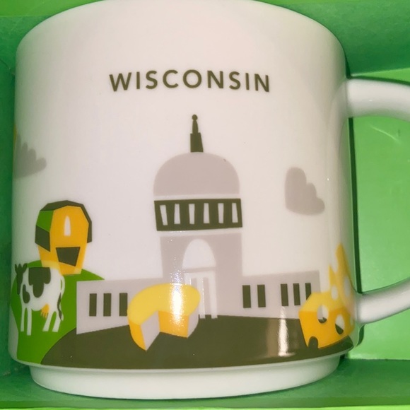 STARBUCKS You are Here Collection WISCONSIN Mug New With Box - Picture 2 of 4